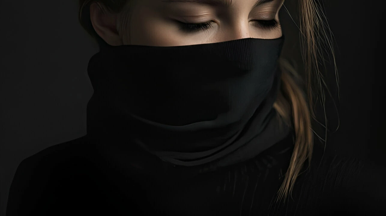 style and simplicity in wearing a black neck gaiter
